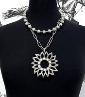 Western BOUJEE Layered Necklace with Matching Earrings (4 Choices Available)