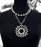 Western BOUJEE Layered Necklace with Matching Earrings (4 Choices Available)