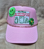Handcrafted "The Three Amigos" Trucker's Cap with Hat Chain
