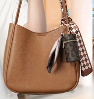 Lipstick/Chapstick Triangular Print Bag Keychain (3 Color Choices)