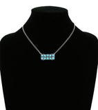 Western Turquoise Stone Bar Necklace