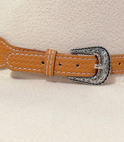 Western Faux Leather & Turquoise Stones Hat Band (2 Colors Available)