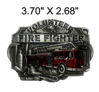 Engraved Fired Department Belt Buckle (2 Options)
