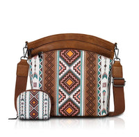 Aztec Crossbody/Shoulder Purse with Bonus Pouch (4 Color Choices)