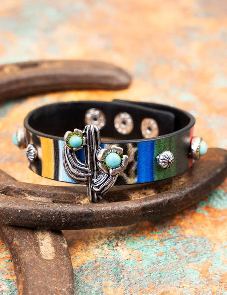 Western - Wildwood Faux Leather Cuff Bracelet (2 Choices)