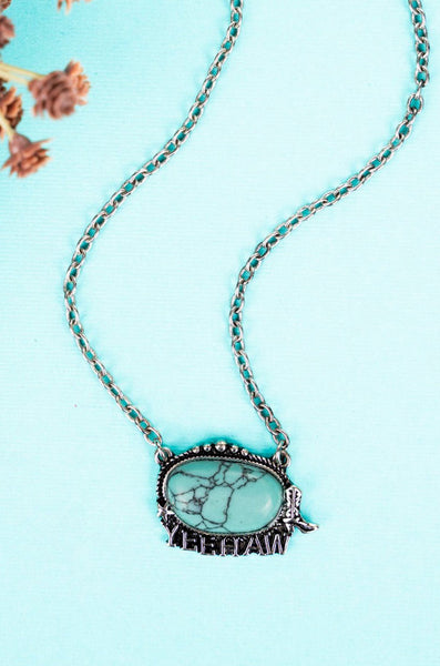 Turquoise Weatherford Yeehaw Necklace