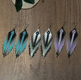 Boho-Chic Beaded Long Tassel Earrings (3 Color Choices)
