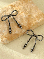 Western Beaded Bow Knot Necklace with Matching Earrings