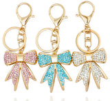 Bow Rhinestone Key Chain/Purse Charm (3 Color Choices)