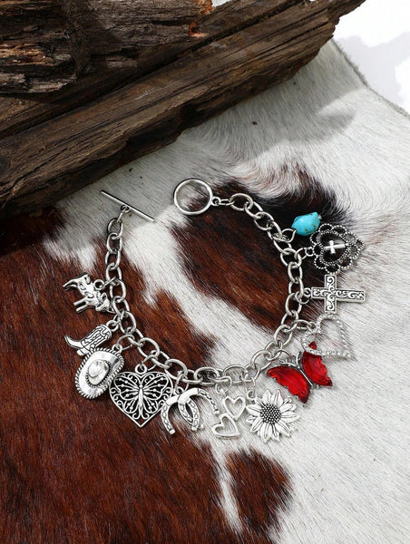Western Boho Charm Bracelet
