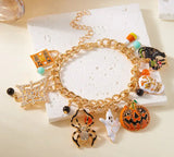 Halloween - Charm Necklace Set with Bonus Bracelet