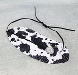 Western Concho Feather Hat Band (Leopard or Cow Print)