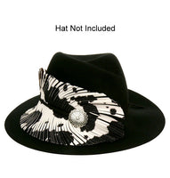 Western Concho Feather Hat Band (Leopard or Cow Print)