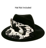 Western Concho Feather Hat Band (Leopard or Cow Print)
