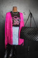 Fringe Finatic Jacket - Pink