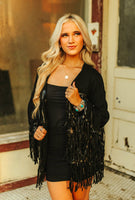 Fringe Finatic Jacket - Black Tuxedo