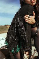 Fringe Finatic Jacket - Black Tuxedo