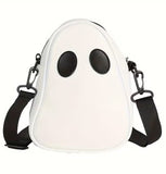 Halloween - Ghost Shaped Crossbody Bag with Bonus Extra Strap