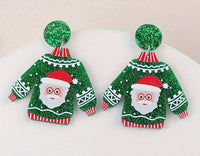 Christmas Ugly Sweater Earrings (3 Choices)