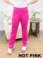 Dear Scarlett Women's Solid Straight Leg Magic Pants (Size 3XL Only) (7 Color Choices)