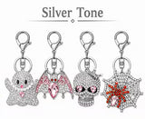 Halloween Rhinestone Key Chain/Purse Charm Set of 2 (2 Choices)