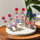 CHRISTMAS  - Nutcracker Earrings (3 Color Choices)