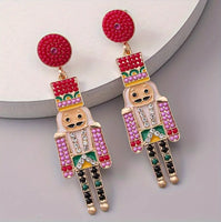 CHRISTMAS  - Nutcracker Earrings (3 Color Choices)