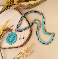 Large, Long Squash Blossom Necklace