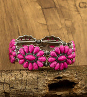 Western - Squash Blossom Necklace, Earrings, & Bracelet (3 Color Available)