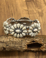 Western - Squash Blossom Necklace, Earrings, & Bracelet (3 Color Available)