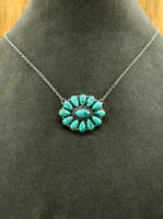Western - Squash Blossom Necklace, Earrings, & Bracelet (3 Color Available)