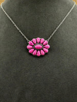 Western - Squash Blossom Necklace, Earrings, & Bracelet (3 Color Available)
