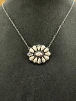 Western - Squash Blossom Necklace, Earrings, & Bracelet (3 Color Available)