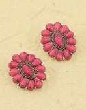 Western - Squash Blossom Necklace, Earrings, & Bracelet (3 Color Available)
