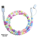 4 in 1 Beaded Data/Charging Cable (Lots of Options)