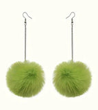 LARGE Pom Pom Earrings (5 Color Choices)