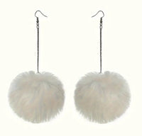 LARGE Pom Pom Earrings (5 Color Choices)