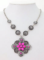 Western - Diamond Shaped (Quad) Necklaces (3 Colors Available)
