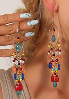 Elegant Bohemian Long Drop Earrings (5 Color Choices)