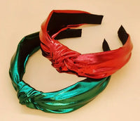 Christmas - Faux Leather Look Headband Set