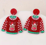 Christmas Ugly Sweater Earrings (3 Choices)