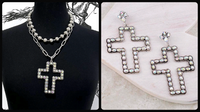 Western BOUJEE Layered Necklace with Matching Earrings (4 Choices Available)