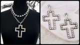 Western BOUJEE Layered Necklace with Matching Earrings (4 Choices Available)