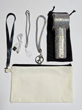 Rhinestone Portable Handheld Turbo Fan/Digital Display (3 Color Options)