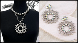 Western BOUJEE Layered Necklace with Matching Earrings (4 Choices Available)