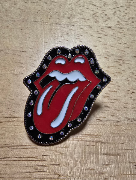 Red Lips & Tongue Hat Pin
