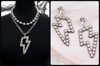 Western BOUJEE Layered Necklace with Matching Earrings (4 Choices Available)
