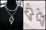Western BOUJEE Layered Necklace with Matching Earrings (4 Choices Available)