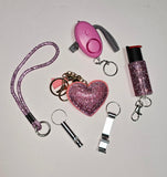 6 Piece Safety Key Chain Set (6 Color Options)