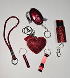 6 Piece Safety Key Chain Set (6 Color Options)